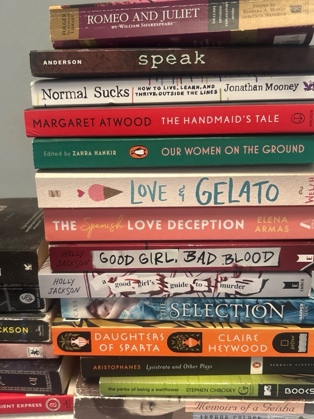 Assorted Paperback Book Stack - Colorful Spines